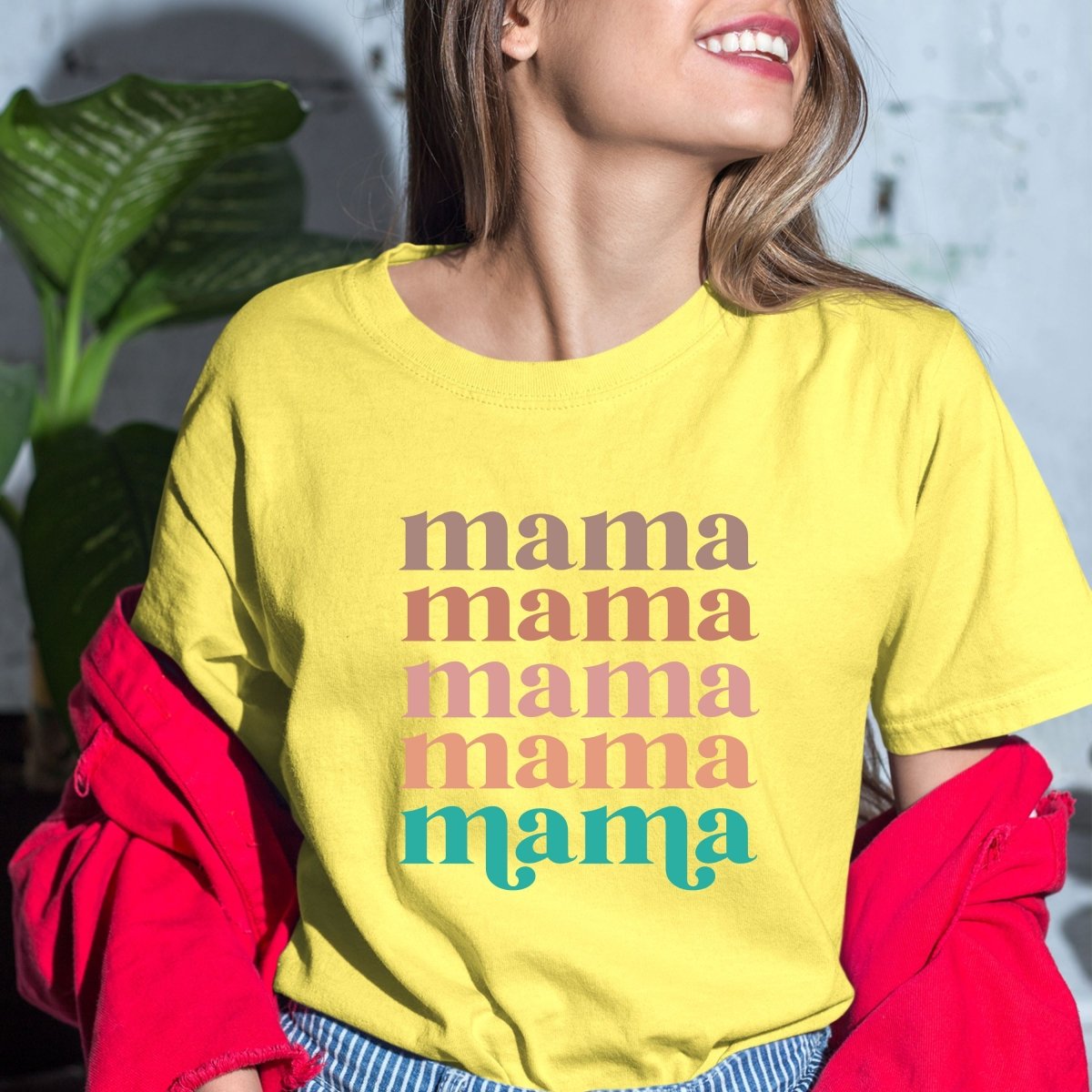 Mama, Mama - Birthday Shirt - Bliss Birthday Shirts - Small - MaizeYellow