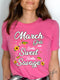 March Girls - Sorta Sweet Sorta Savage Birthday Shirt - Bliss Birthday Shirts - Small - Pink