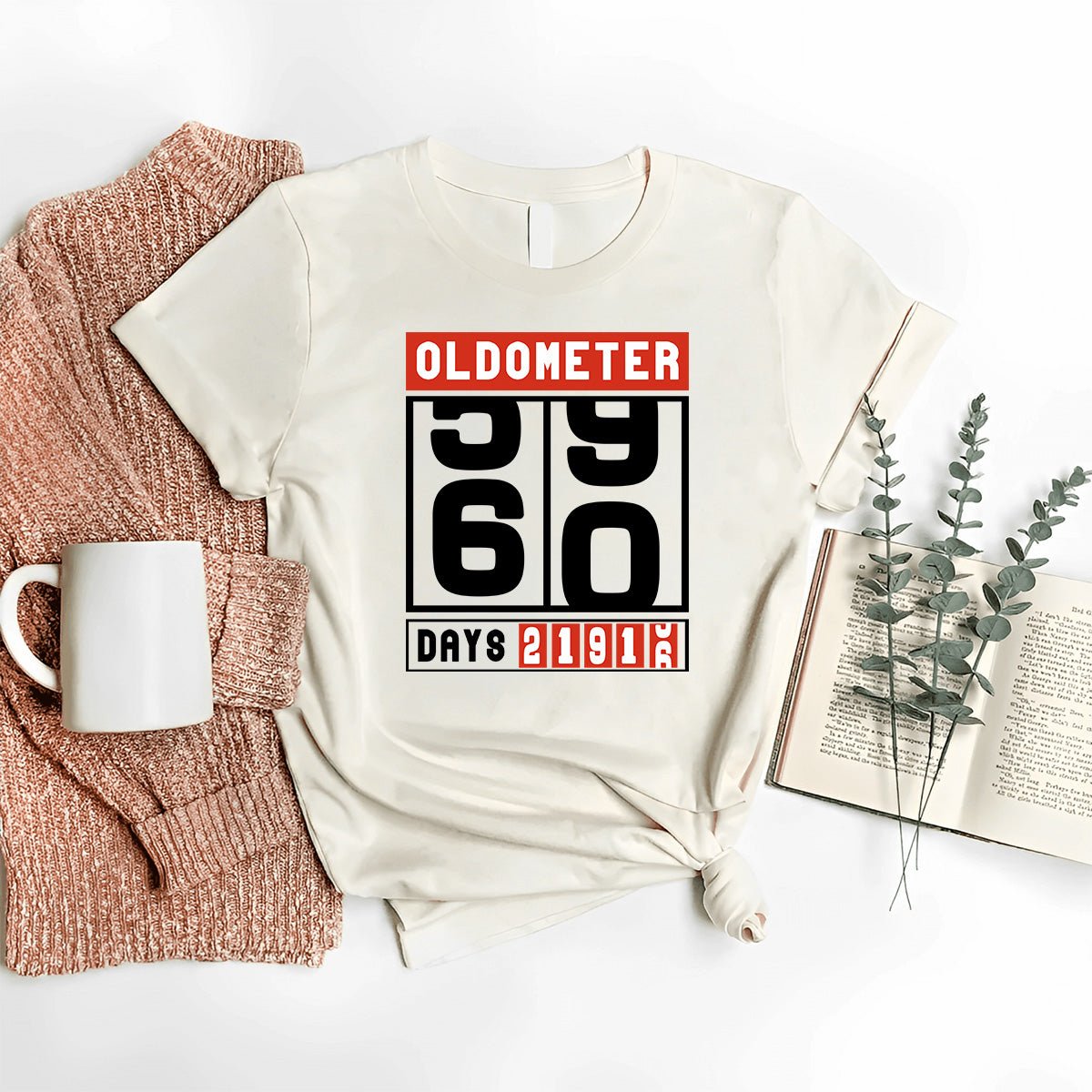 Mark 60 Years in Style with the Oldometer 60th Shirt – Perfect 60th Birthday Gift - Bliss Birthday Shirts - Nature - S