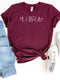 Modern Libra Zodiac T-Shirt – Perfect Birthday Gift for Astrology Fans - Bliss Birthday Shirts - Maroon - S