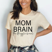 Mom Brain - Birthday Shirt - Bliss Birthday Shirts - Small - Natural