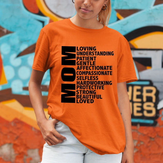 Mom Loving - Birthday Shirt - Bliss Birthday Shirts - Small - Orange