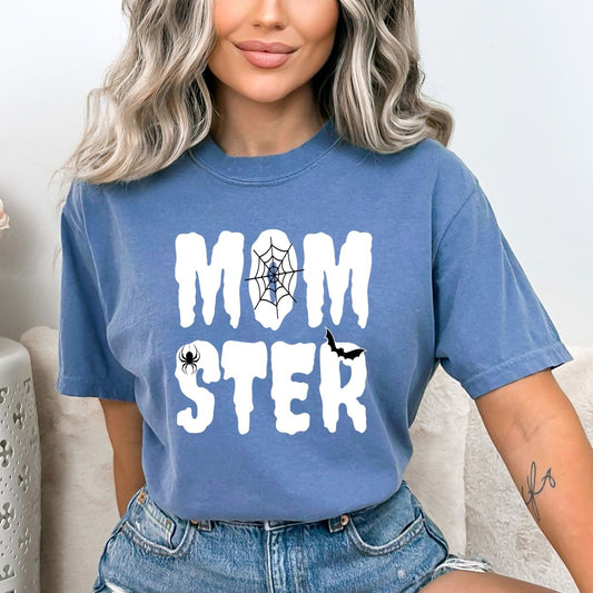 MOMSTER - Birthday Shirt - Bliss Birthday Shirts - Small - Steel Blue