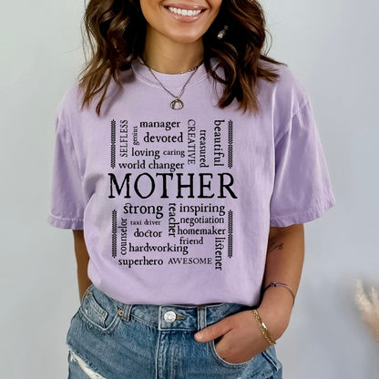 Mother Definition - Birthday Shirt - Bliss Birthday Shirts - Small - Lilac