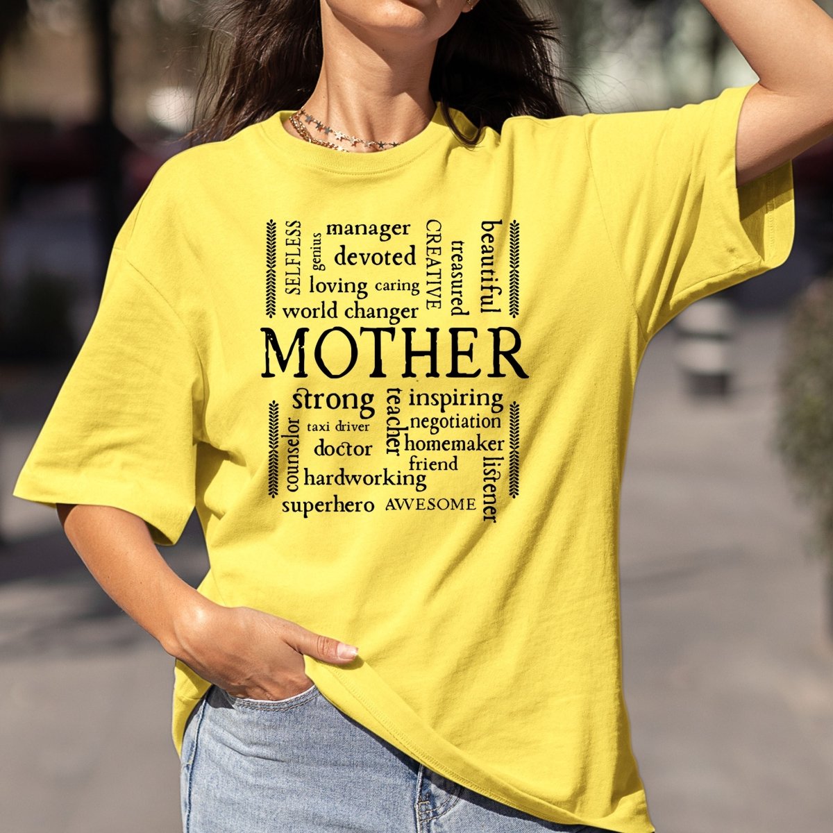 Mother Definition - Birthday Shirt - Bliss Birthday Shirts - Small - Maize Yellow