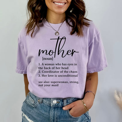 Mother Noun - Birthday Shirt - Bliss Birthday Shirts - Small - Lilac