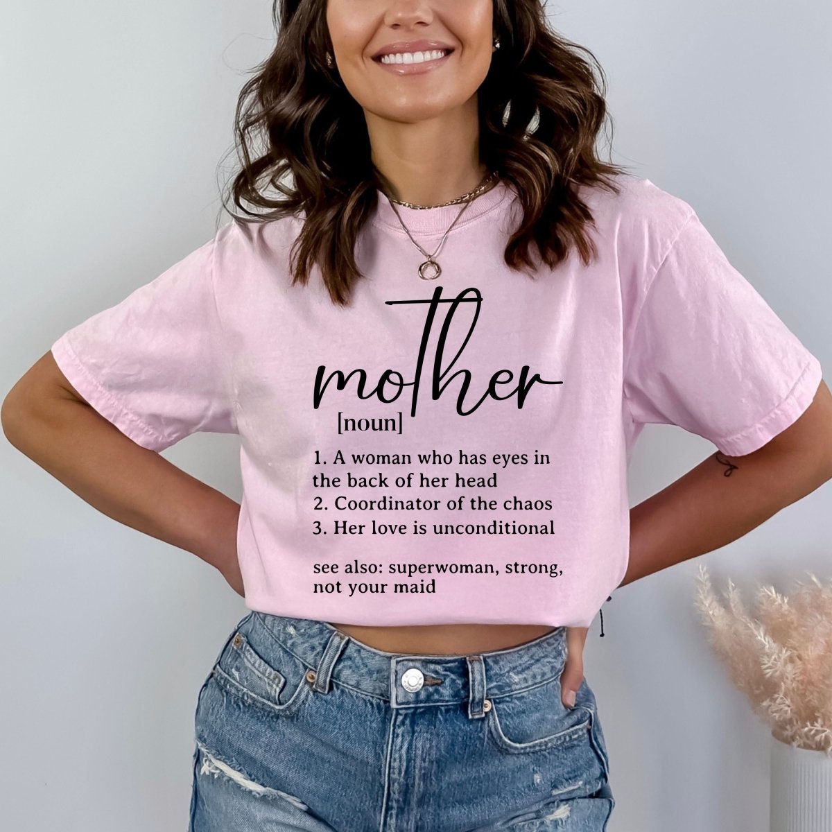 Mother Noun - Birthday Shirt - Bliss Birthday Shirts - Small - Pink