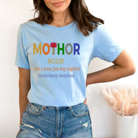 Mothor Just Way Mightier - Birthday Shirt - Bliss Birthday Shirts - Small - Baby Blue