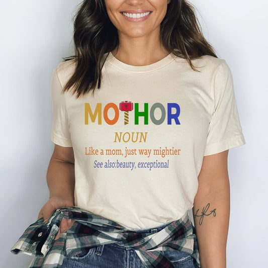 Mothor Just Way Mightier - Birthday Shirt - Bliss Birthday Shirts - Small - Natural