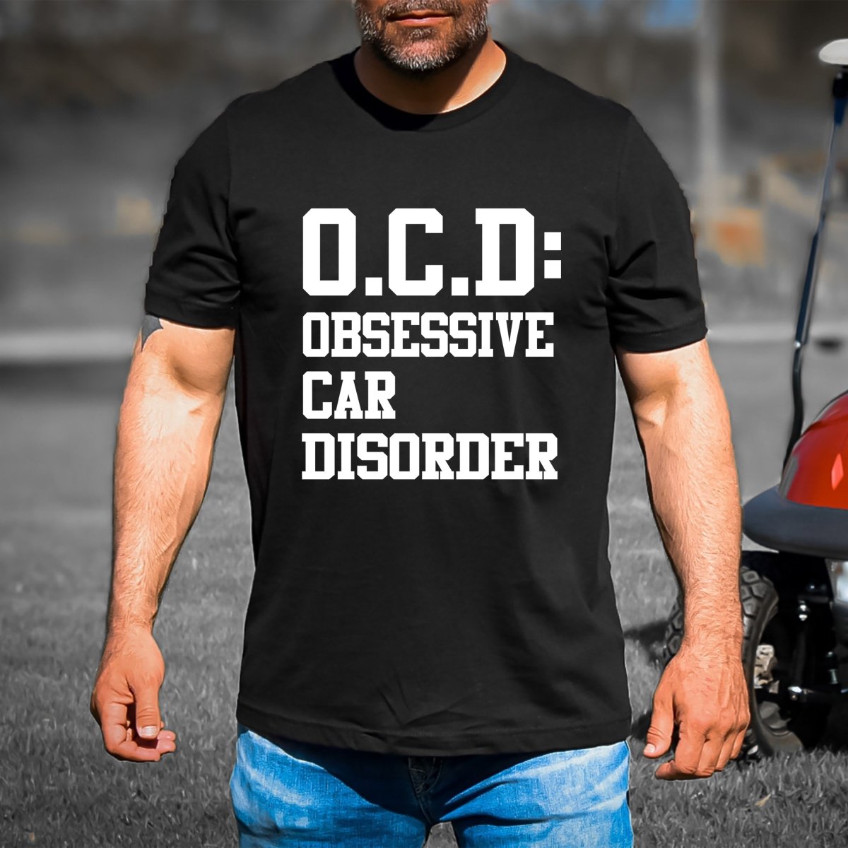 Obsessive Car Disorder - Men's Birthday Shirt - Bliss Birthday Shirts - Small - Black