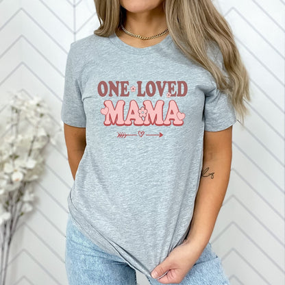 One Loved Mama - Birthday Shirt - Bliss Birthday Shirts - Small - Grey