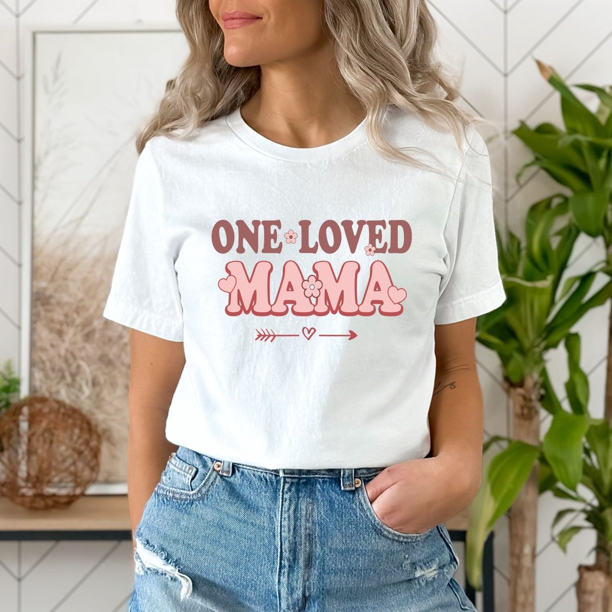 One Loved Mama - Birthday Shirt - Bliss Birthday Shirts - Small - White