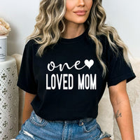 One Loved Mom - Birthday Shirt - Bliss Birthday Shirts - Small - Black