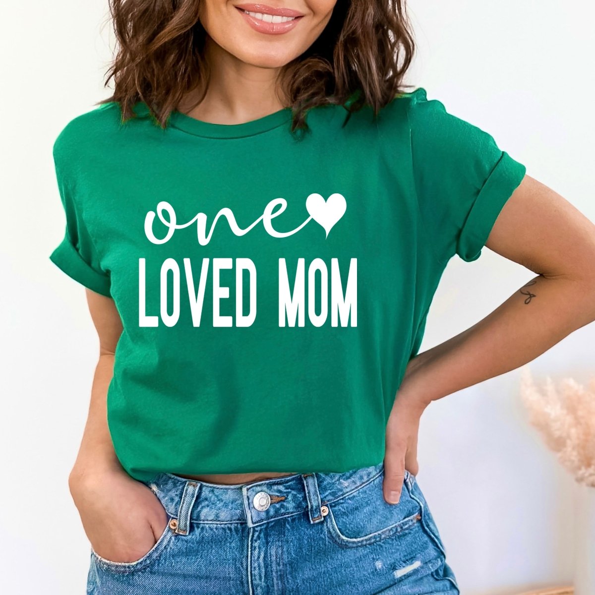 One Loved Mom - Birthday Shirt - Bliss Birthday Shirts - Small - Kelly