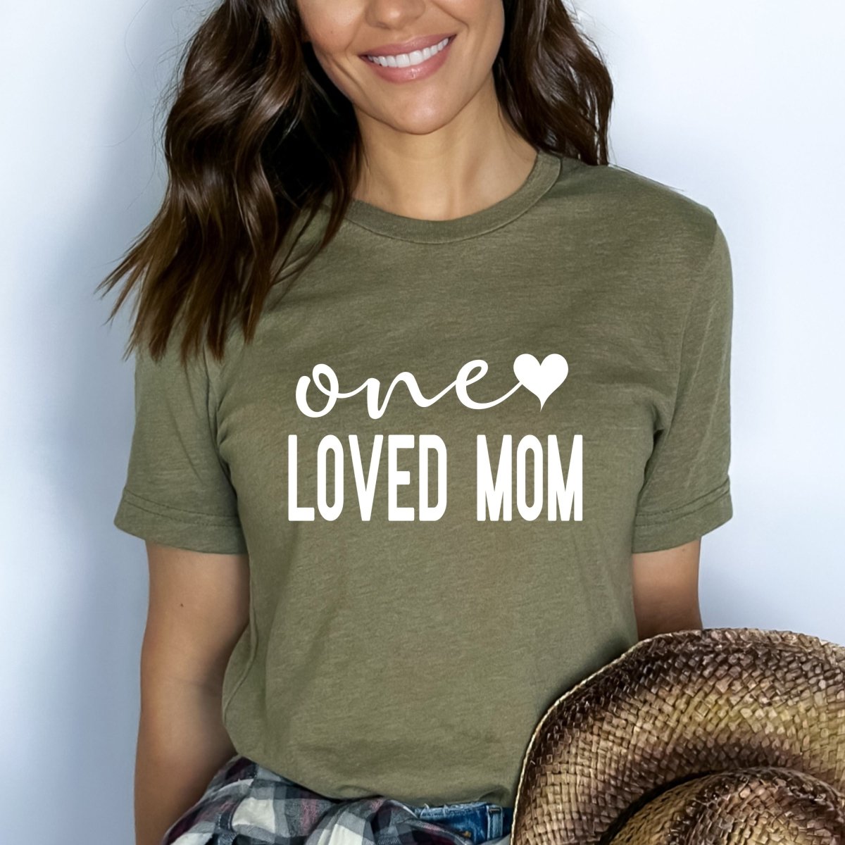 One Loved Mom - Birthday Shirt - Bliss Birthday Shirts - Small - Olive