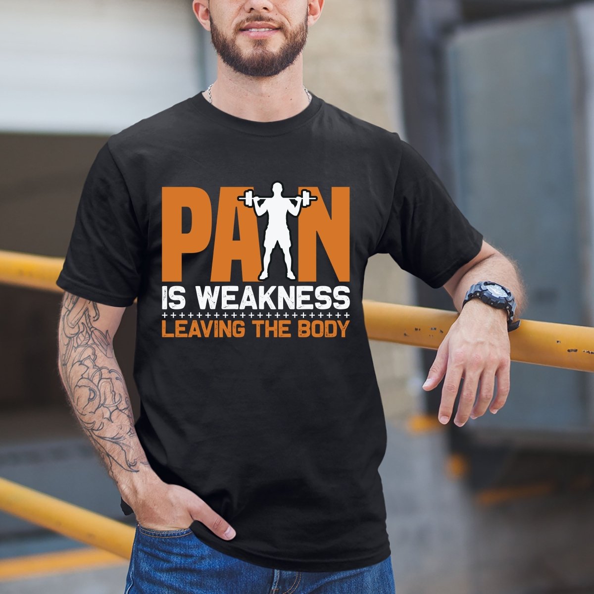 Pain is Weakness Leaving the Body - Men's Birthday Shirt - Bliss Birthday Shirts - Small - Black