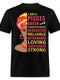 Pisces Queen Unisex Birthday Shirt - Custom T - Shirt - Bliss Birthday Shirts - Black - S