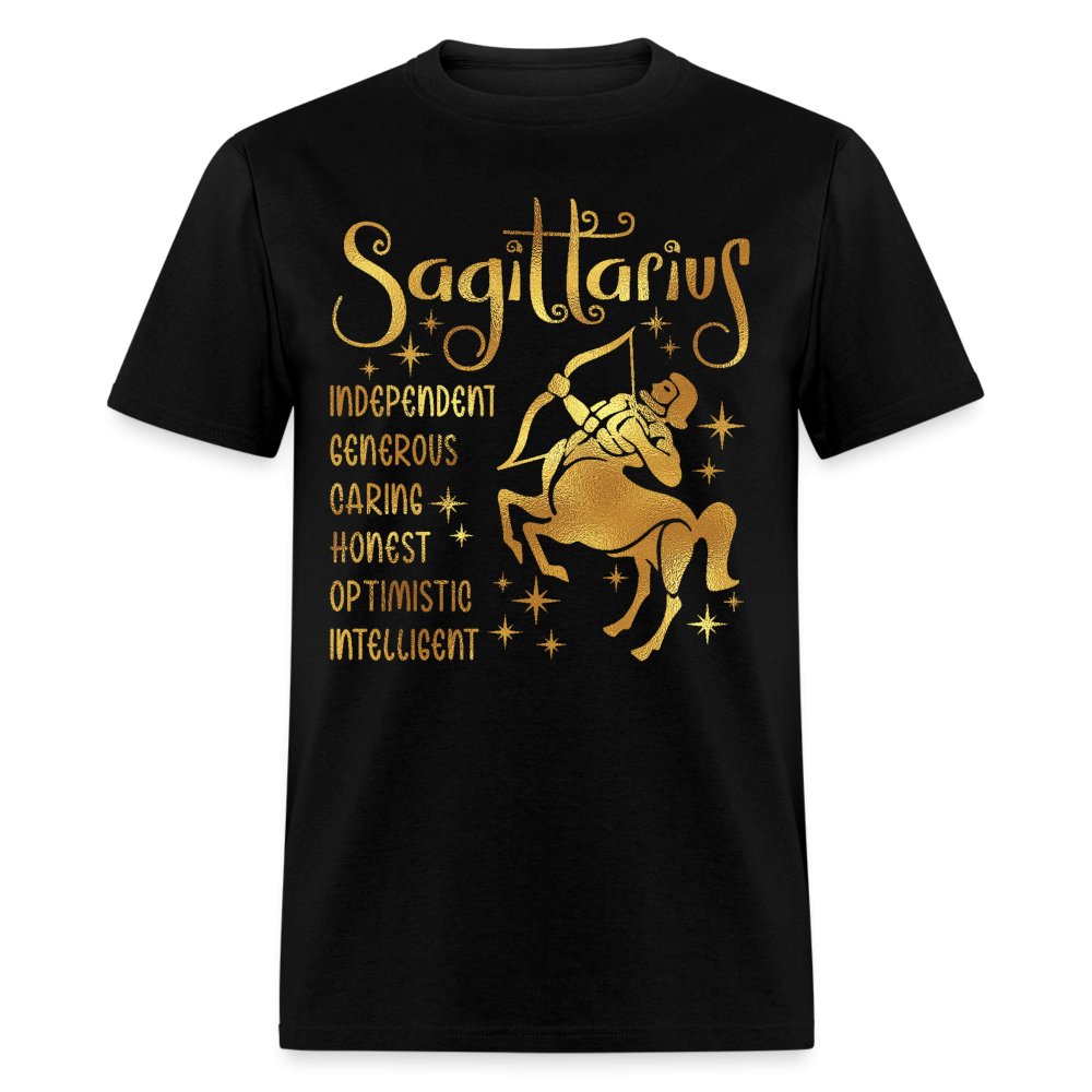 Sagittarius Zodiac Unisex Shirt - Custom Birthday T - Shirt - Bliss Birthday Shirts - Black - S