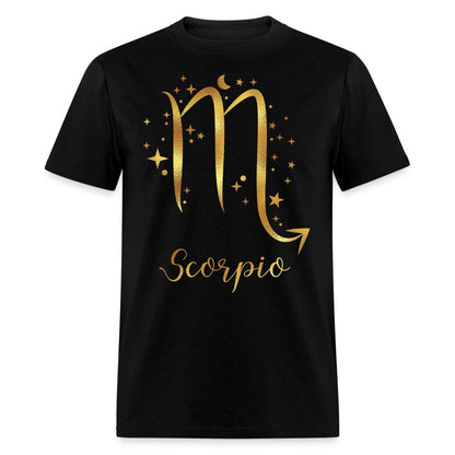 Scorpio Zodiac Unisex Shirt - Custom Birthday T - Shirt - Bliss Birthday Shirts - Black - S