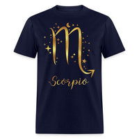 Scorpio Zodiac Unisex Shirt - Custom Birthday T - Shirt - Bliss Birthday Shirts - Navy - S