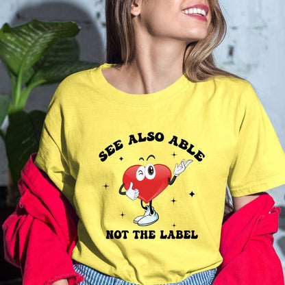 See Also Able, Not the Label - Birthday Shirt - Bliss Birthday Shirts - Small - Maize Yellow