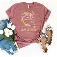 September Queen - I Am Who I Am Birthday Shirt - Bliss Birthday Shirts - Heather Mauve - S