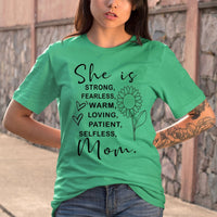 She is Strong - Birthday Shirt - Bliss Birthday Shirts - Small - Teal