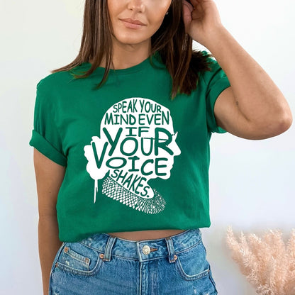 Speak Your Mind - Custom Birthday Shirt - Bliss Birthday Shirts - Small - Kelly