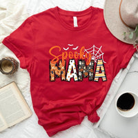 Spooky Mama Premium Shirt, Retro Halloween Shirt For Mother - Bliss Birthday Shirts - S - Red