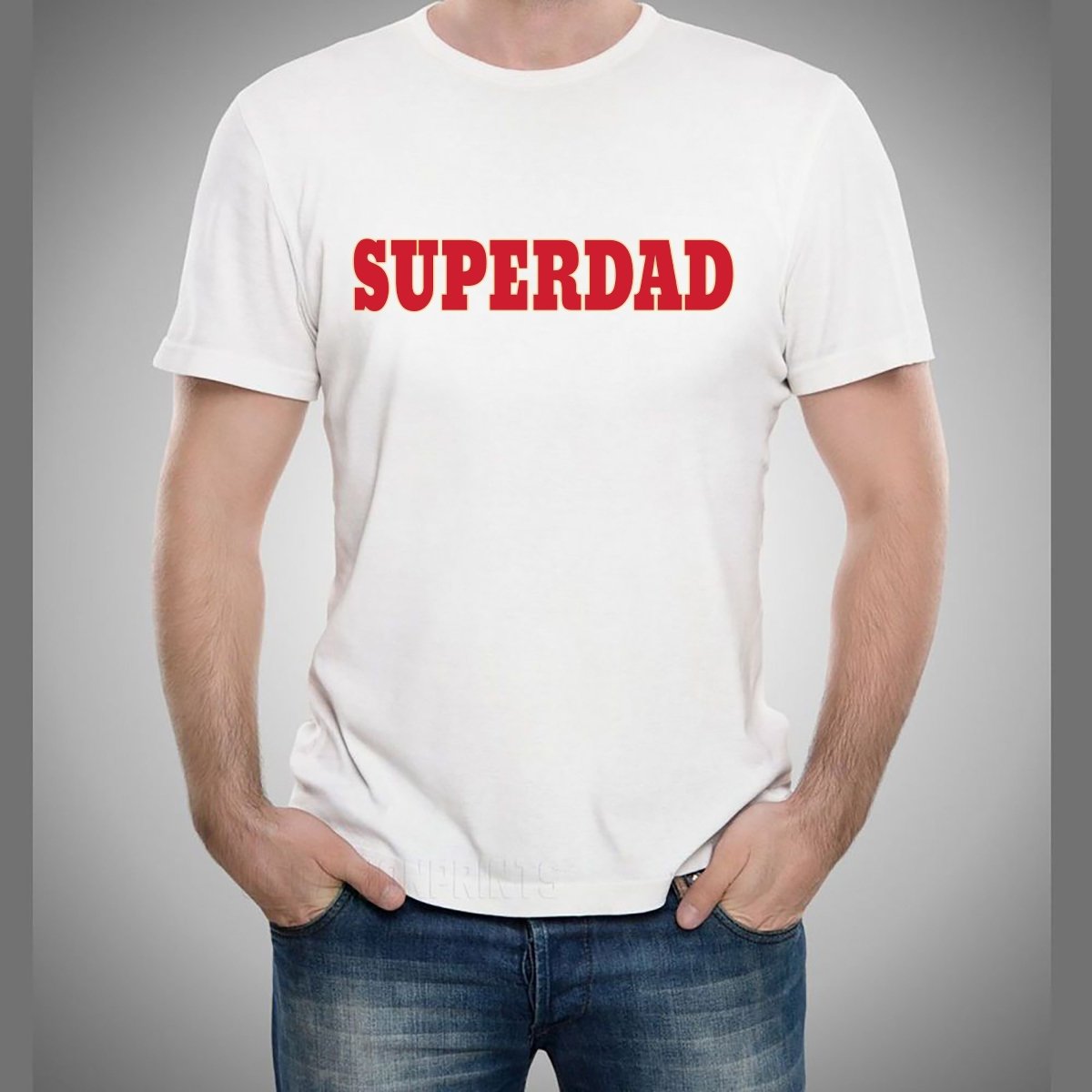 Superdad - Men's Birthday Shirt - Bliss Birthday Shirts - Small - White