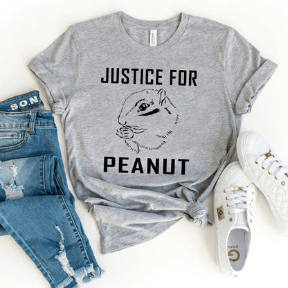 Support Peanut the Squirrel – Justice for Peanut Shirt - Bliss Birthday Shirts - Heather Athletic - S