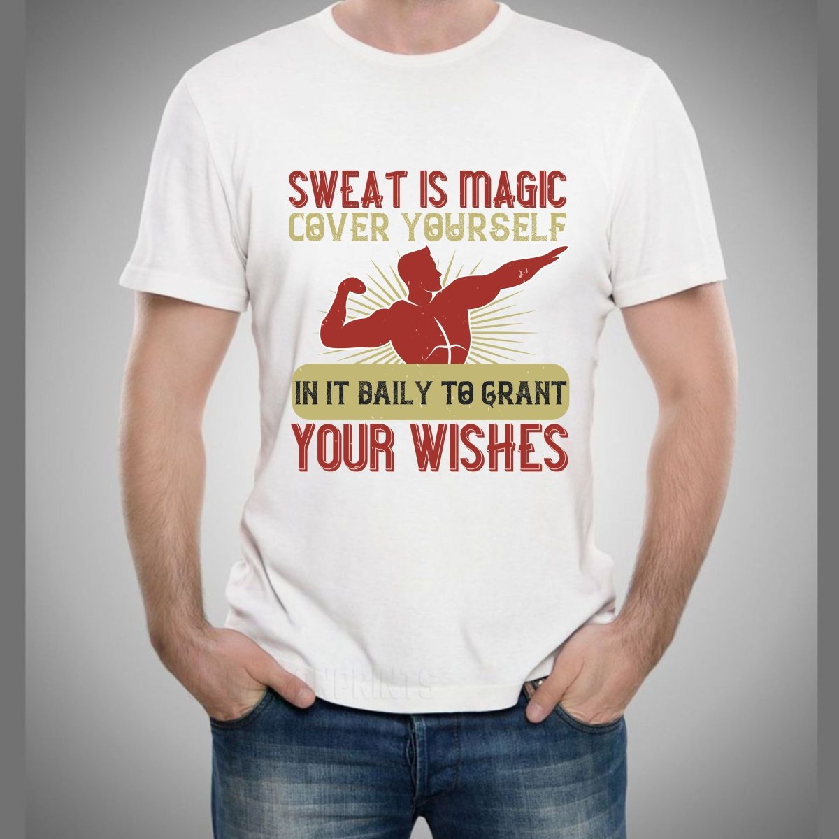 Sweat is Magic, Cover Yourself - Men's Birthday Shirt - Bliss Birthday Shirts - Small - White