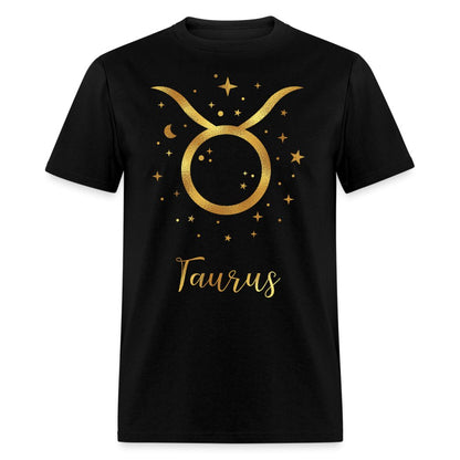 Taurus Unisex Birthday Shirt - Custom T - Shirt - Bliss Birthday Shirts - Black - S