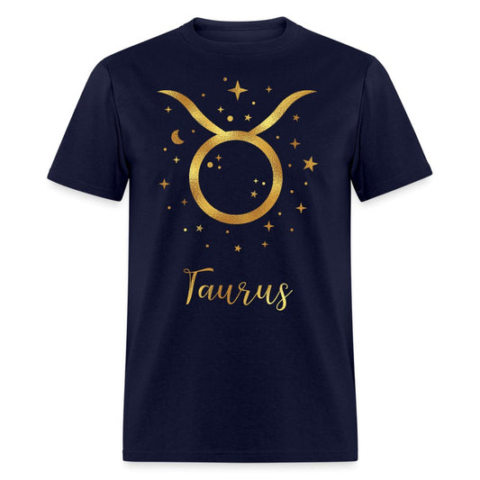 Taurus Unisex Birthday Shirt - Custom T - Shirt - Bliss Birthday Shirts - Navy - S