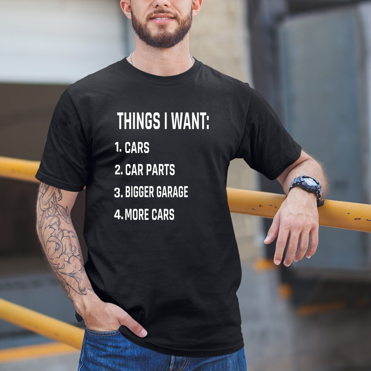 Things I Want - Men's Birthday Shirt - Bliss Birthday Shirts - Small - Black