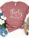 Thirty and Thirsty Birthday Shirt - 30th Birthday Fun - Bliss Birthday Shirts - S - Heather Mauve