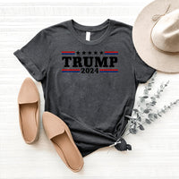 Trump 2024 Shirt – Support the Campaign for a Better America - Bliss Birthday Shirts - Heather Dark Grey - S