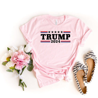 Trump 2024 Shirt – Support the Campaign for a Better America - Bliss Birthday Shirts - Light Pink - S