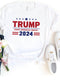 Trump Take America Back 2024 – Patriotic Campaign Shirt - Bliss Birthday Shirts - White - S