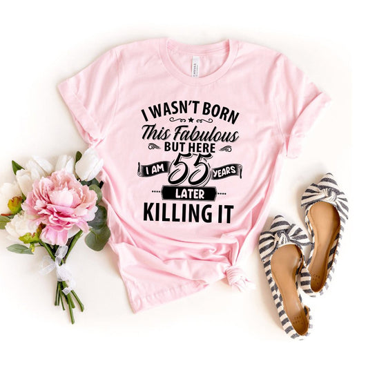 Unique 55th Birthday Shirts for a Milestone Celebration - Bliss Birthday Shirts - Pink - S