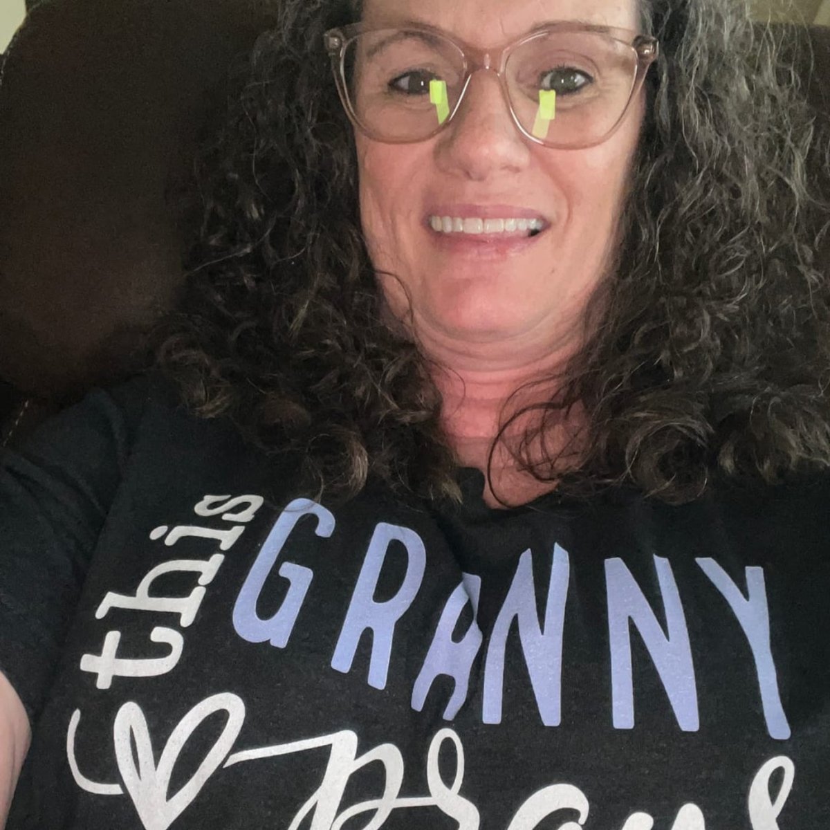 Unique Birthday Shirts - This Granny Prays Womens T - Shirt - Bliss Birthday Shirts - Black Heather - S