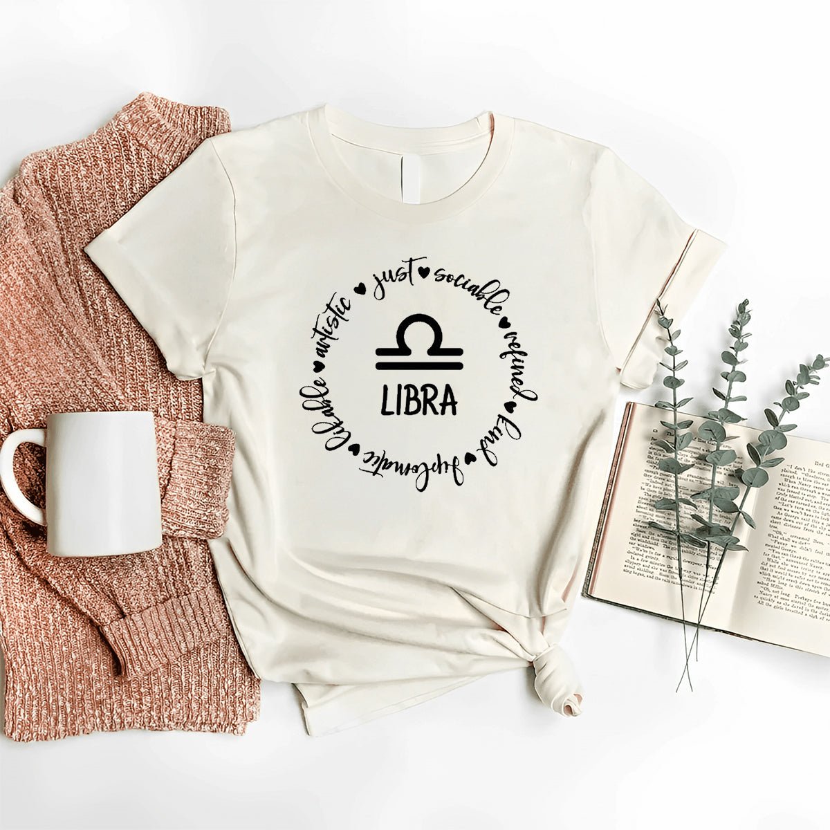 Unique Libra Zodiac Birthday Shirt for Astrology Lovers - Bliss Birthday Shirts - Nature - S