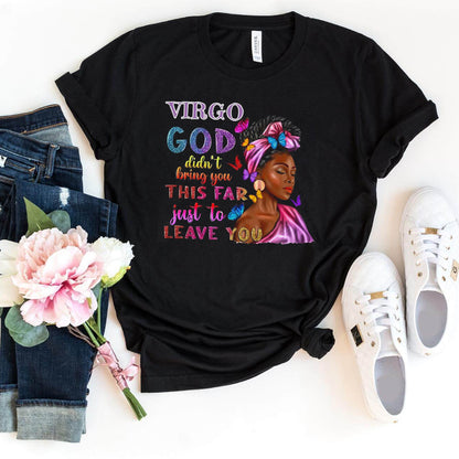 Virgo God Birthday Shirt - Custom Zodiac T - Shirt - Bliss Birthday Shirts - Black - S