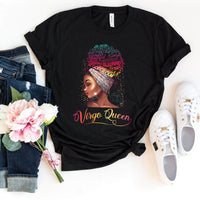 Virgo Queen Birthday Shirt - Custom Zodiac T - Shirt - Bliss Birthday Shirts - Black - S