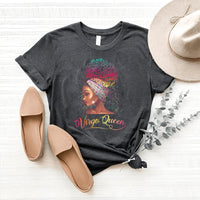 Virgo Queen Birthday Shirt - Custom Zodiac T-Shirt - Bliss Birthday Shirts - Heather Dark Grey - S