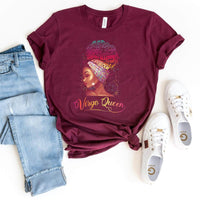 Virgo Queen Birthday Shirt - Custom Zodiac T-Shirt - Bliss Birthday Shirts - Maroon - S