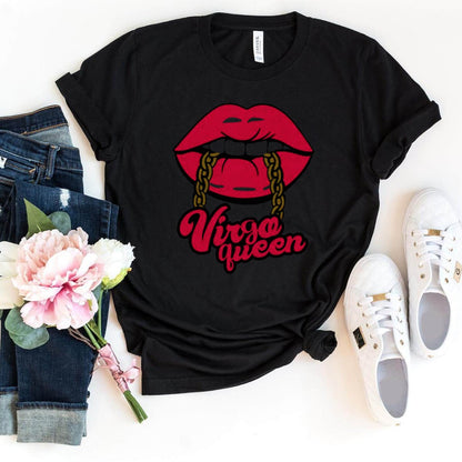 Virgo Queen Shirt - Custom Birthday T-Shirt - Bliss Birthday Shirts - Black - S