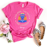 Virgo Sun Sign Birthday Shirt - Custom Zodiac T-Shirt - Bliss Birthday Shirts - Charity Pink - S