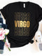 Virgo Zodiac Unisex Shirt - Custom Birthday T - Shirt - Bliss Birthday Shirts - Black - S