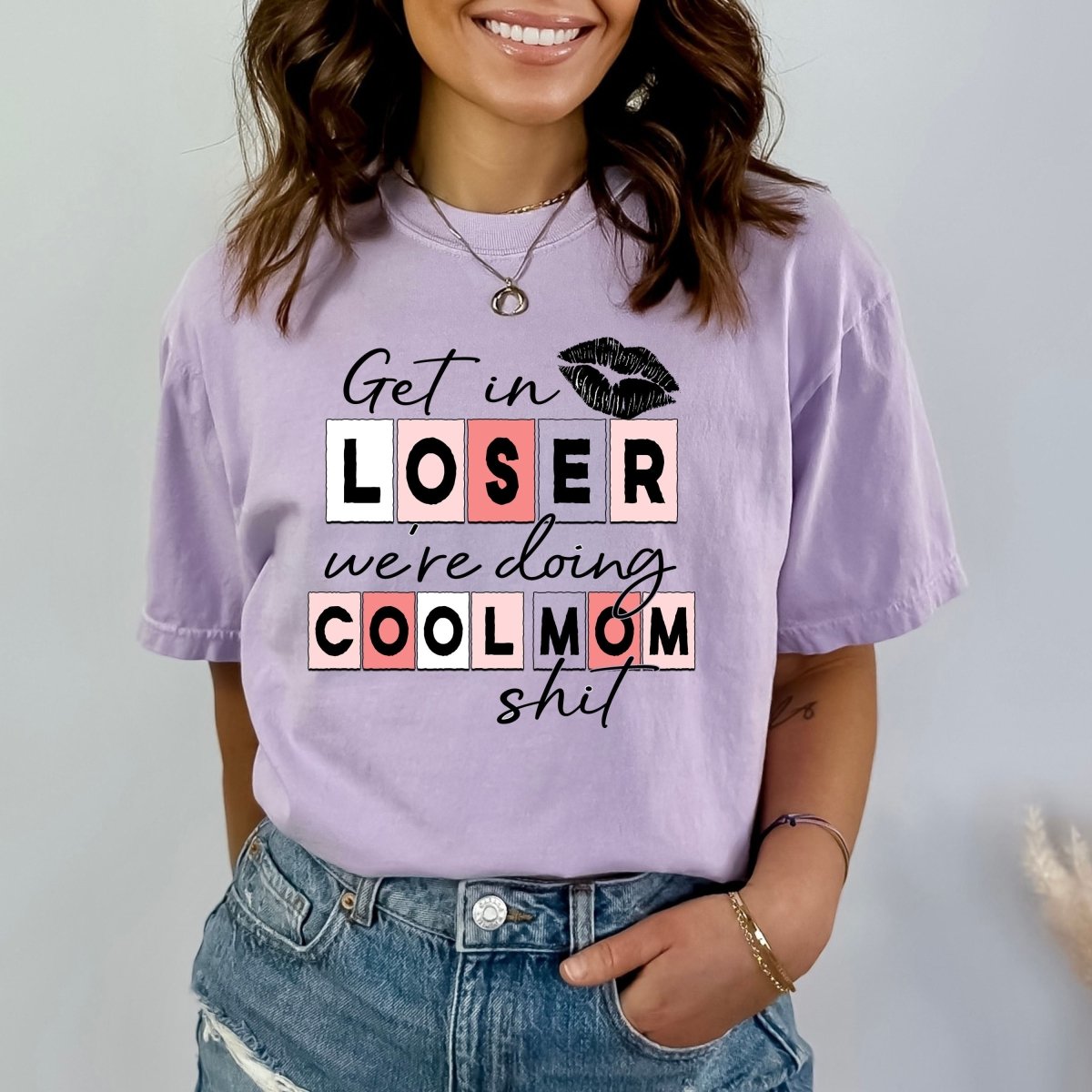 We're Doing Cool Mom Shit - Birthday Shirt - Bliss Birthday Shirts - Small - Lilac